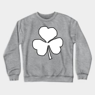 St Patricks Day Shamrock White Crewneck Sweatshirt